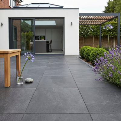 Midlake Black 2CM Outdoor Tile