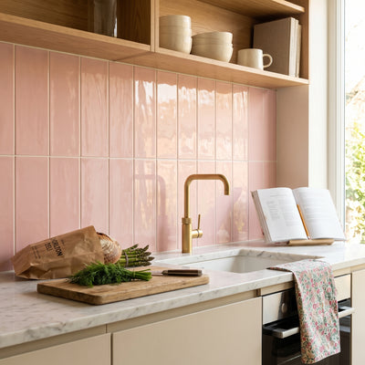 Ripples Pink Wall Tile