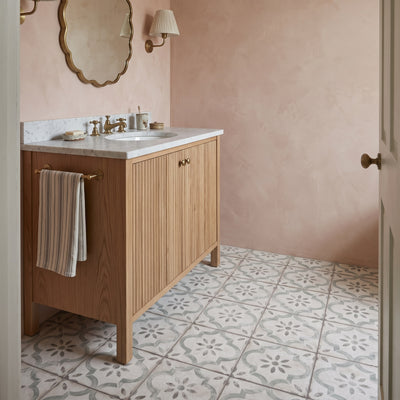 Salcombe Green Patterned Tile
