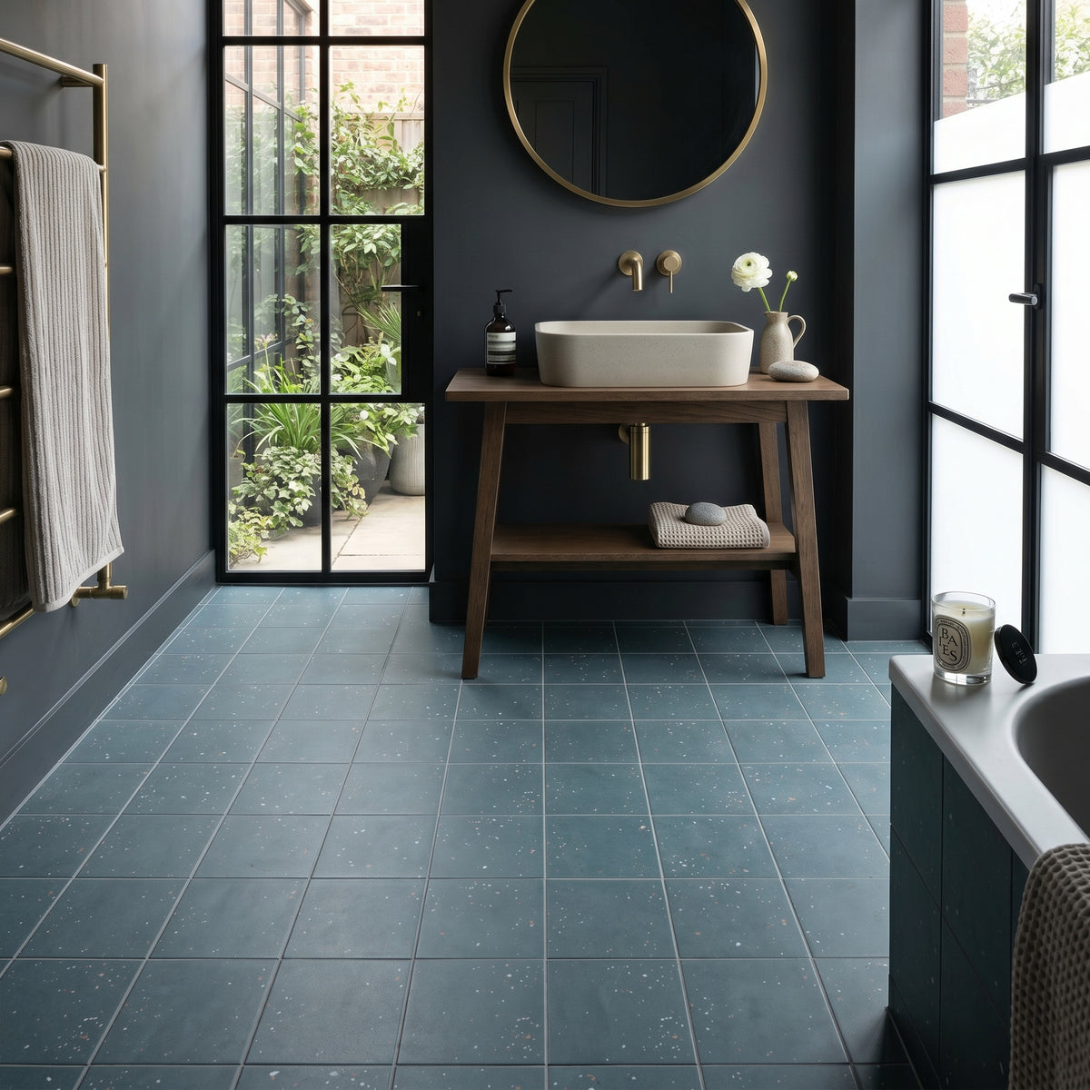 Starburst Ocean Terrazzo Tile