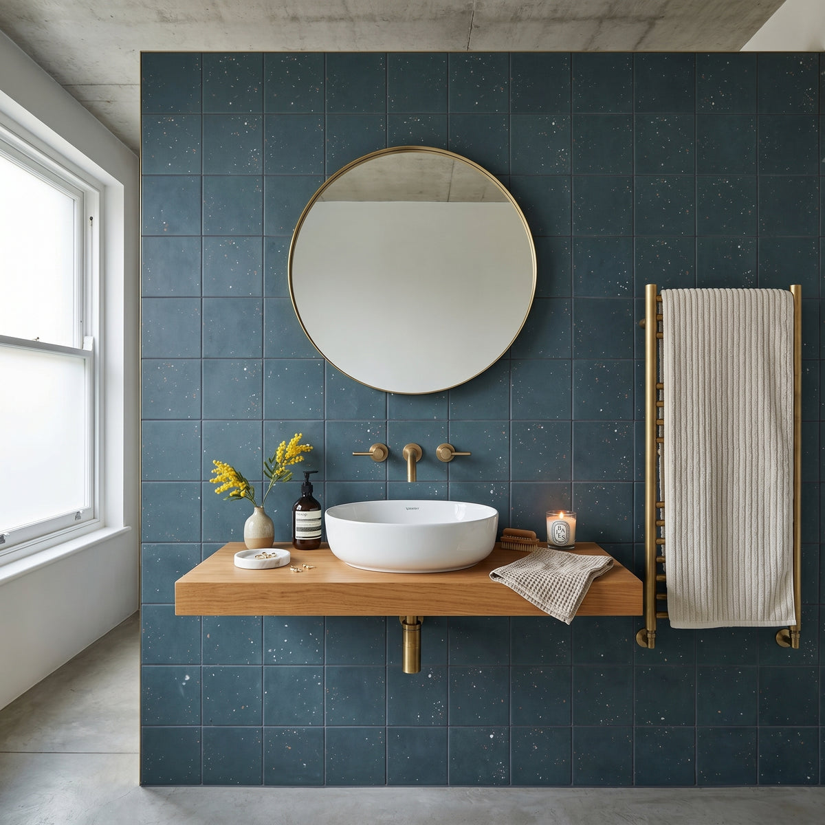 Starburst Ocean Terrazzo Tile