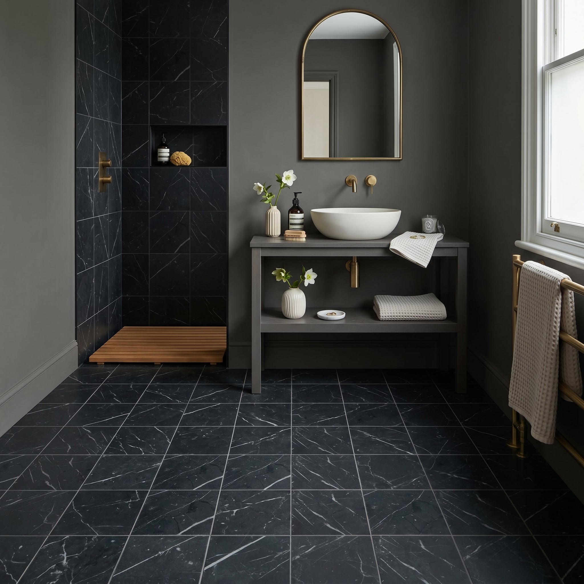 Swoon Black Tile
