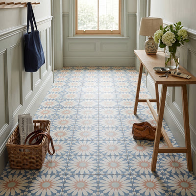 Tropez Blue Patterned Tile