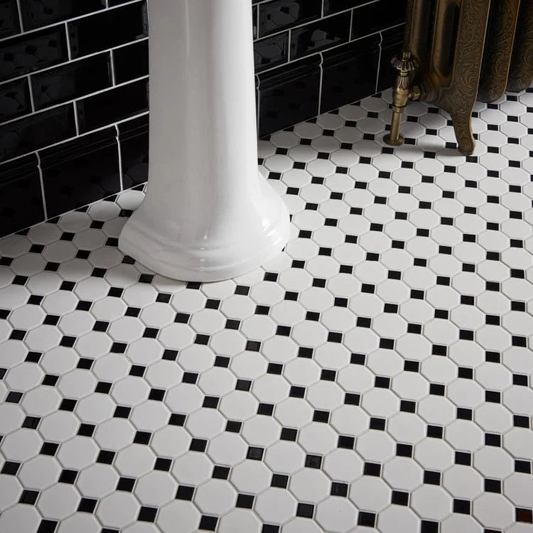 Octagon Floor Tiles White Hexagon 198mm X 228mm Wall And Floor Tiles