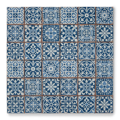 Tapestry Blue Patterned Tile