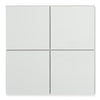 Elements White Square - Modern Bathroom Splashback & Kitchen Wall Tiles 15 x 15 cm - Gloss Ceramic