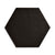 Mono Black - Plain Matt Hexagon Porcelain Tiles for Kitchens & Bathroom Floors & Walls - 17.5 x 20 cm