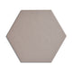 Mono Grey - Plain Matt Hexagon Porcelain Tiles for Kitchens & Bathroom Floors & Walls - 17.5 x 20 cm