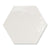 Porto White - Plain Gloss Hexagon Wall Tiles for Kitchen Splashbacks & Bathrooms - 17.6 x 20.1 cm - Ceramic