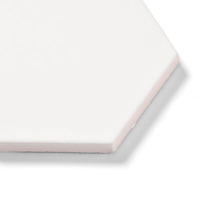 Mini Hex White Matt Hexagon Tile