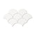 Drops White  - Fish Scale Scallop Wall Tiles for Bathroom & Kitchen Splashbacks - 10 x 12 cm - Gloss Ceramic