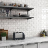 Marble Arch - White Marble Effect Subway Wall Tiles - 7.5 x 15 cm for Bathrooms & Kitchens, Ceramic