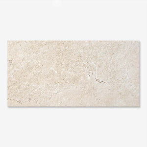 Astor Cream - XL Beige Limestone Floor Tiles for Kitchens & Living Rooms - 60 x 120 cm - Matt Porcelain