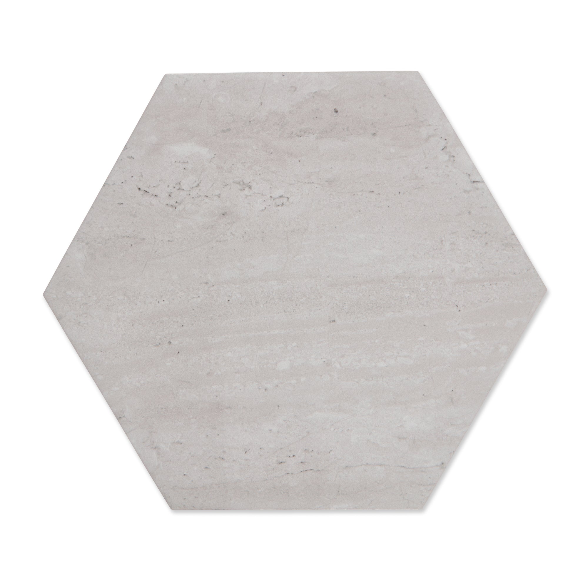 Atrium Grey Hexagon - Marble Effect Wall Tiles - 14 x 16 cm for Bathrooms & Kitchens, Ceramic