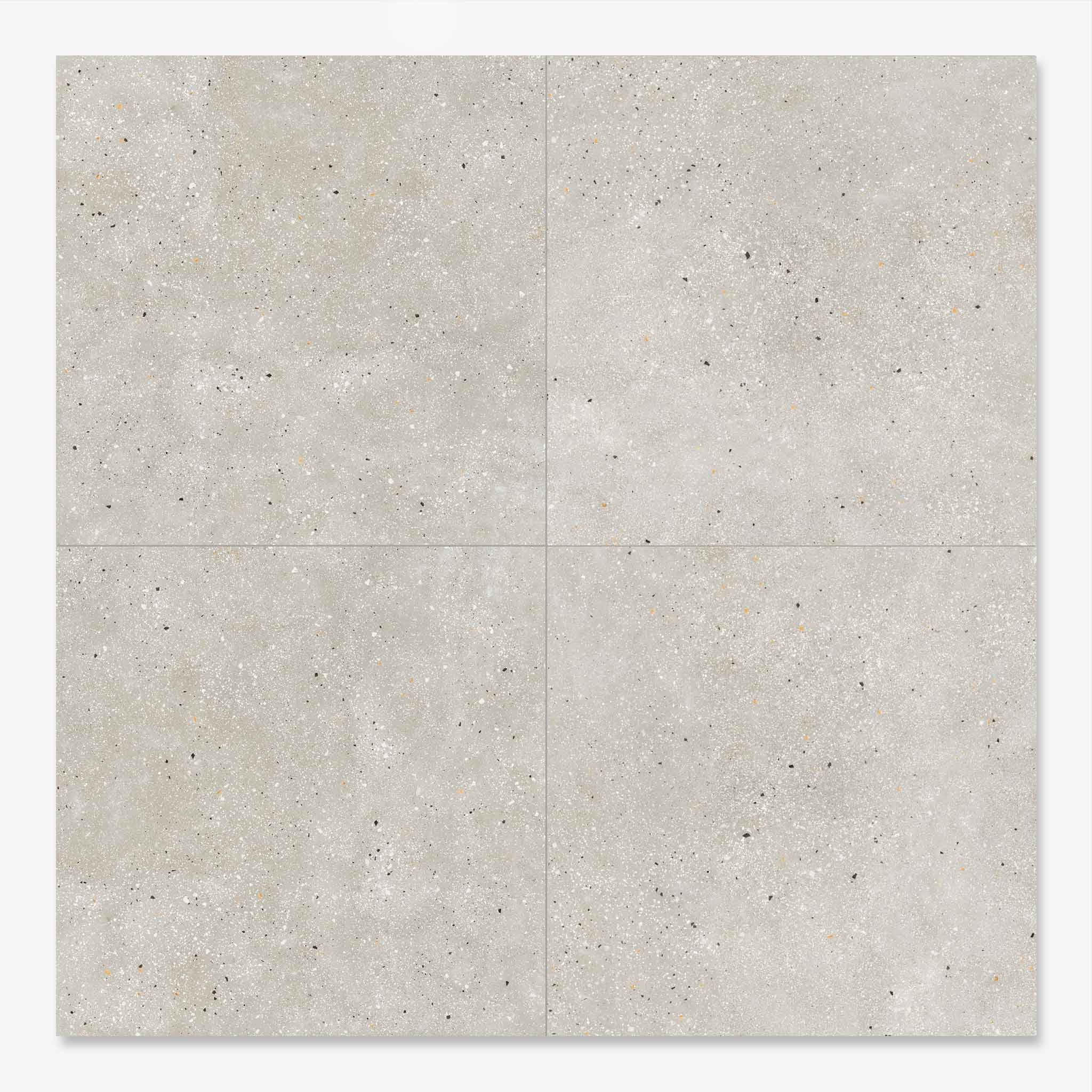Barbican Light Grey 90 x 90 cm - XL Concrete Floor Tiles for Kitchens & Livings Rooms - Matt Porcelain