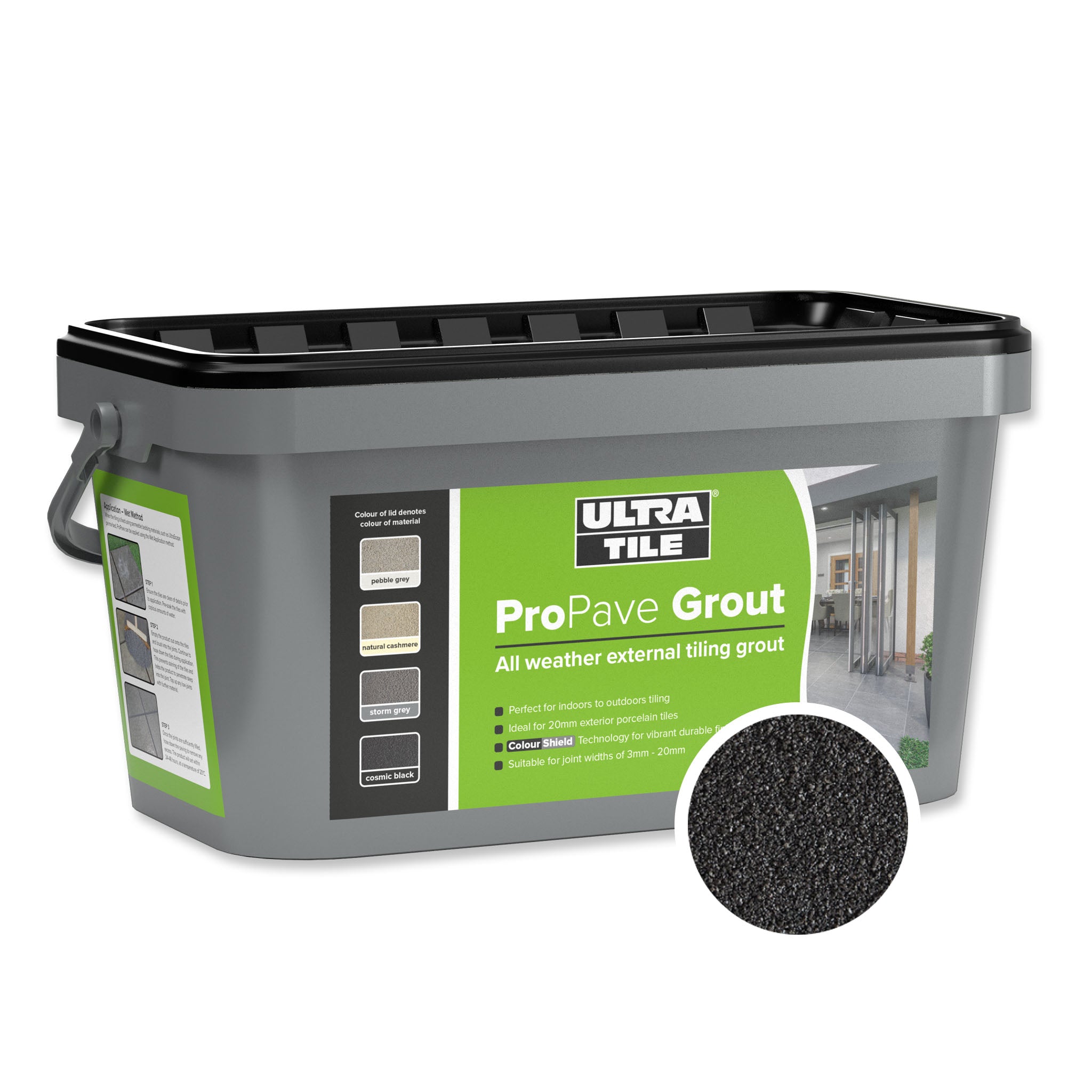 ultratile propave grout cosmic black 15kg