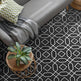 Byron Black Decor Floor Tile