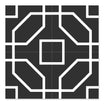 Byron Black Decor Floor Tile
