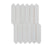 Concorde White - Modern Geometric Wall Tiles for Kitchen Splashbacks & Bathrooms - 5 x 25 cm - Gloss Ceramic