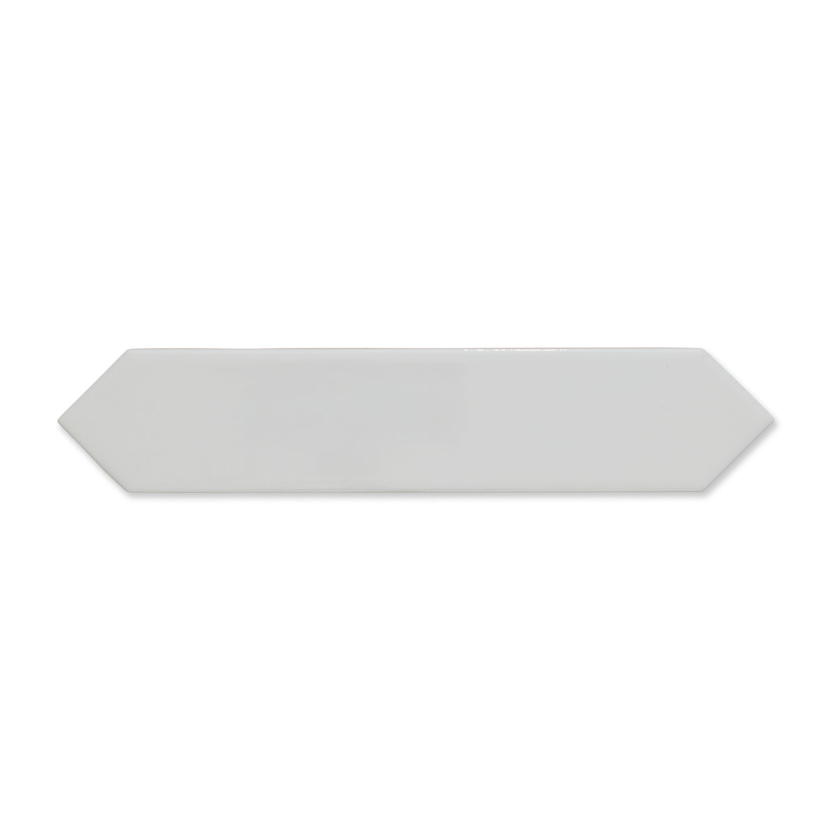 Concorde White - Modern Geometric Wall Tiles for Kitchen Splashbacks & Bathrooms - 5 x 25 cm - Gloss Ceramic