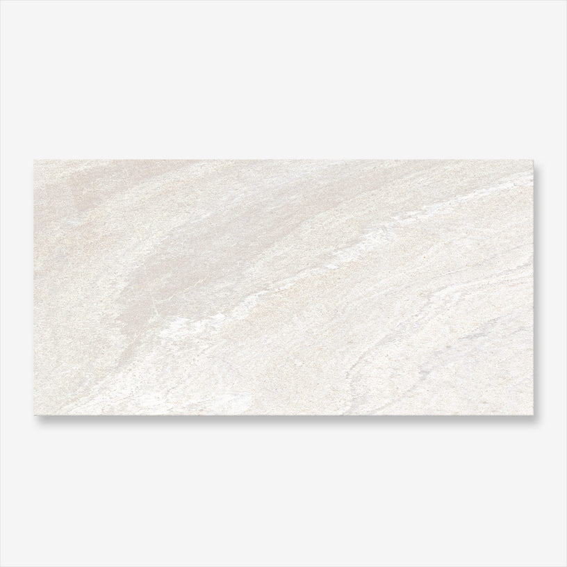Desert White - Stone Wall & Floor Tiles for Bathroom & Kitchens - 32 x 62.5 cm - Matt Porcelain