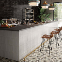 Dwell White 6 x 24 cm - Designer Gloss White Wall Tiles for Kitchen Splashbacks & Bathroom Feature Walls