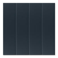 Fluted Denim Plain - Blue Modern Wall Tiles for Bathrooms & Kitchens - 5 x 20 cm - Matt Porcelain