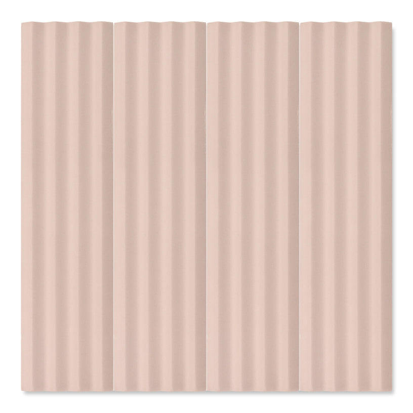 Fluted Pink Decor Wall Tile - Porcelain Superstore
