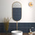Fluted Denim Decor - Blue Modern Feature Wall Tiles for Bathrooms & Kitchens - 5 x 20 cm - Matt Porcelain