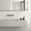 Fluted Snow Decor - White Modern Feature Wall Tiles for Bathrooms & Kitchens - 5 x 20 cm - Matt Porcelain