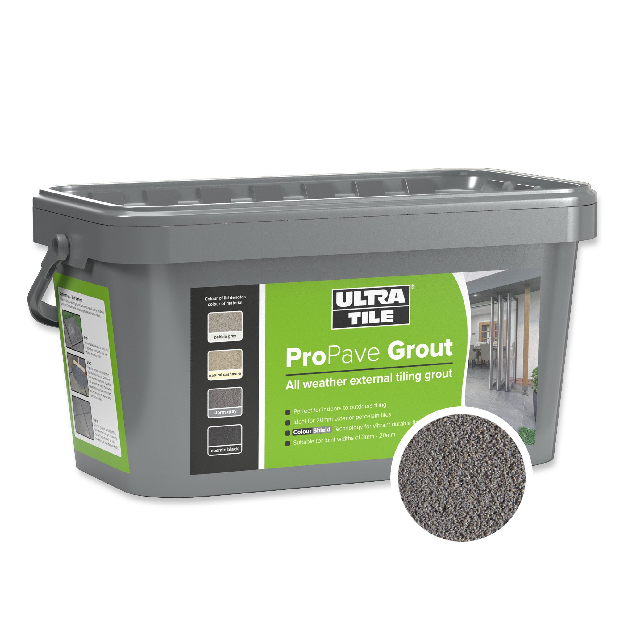 ultratile propave grout storm grey 15kg