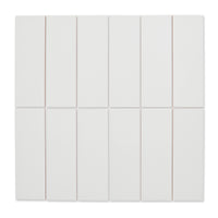 Haus Matt White - Plain Flat Subway Tiles for Kitchen, Bathrooms & Splashbacks - 10 x 30 cm, Ceramic