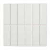 Haus Matt White - Plain Flat Subway Tiles for Kitchen, Bathrooms & Splashbacks - 10 x 30 cm, Ceramic