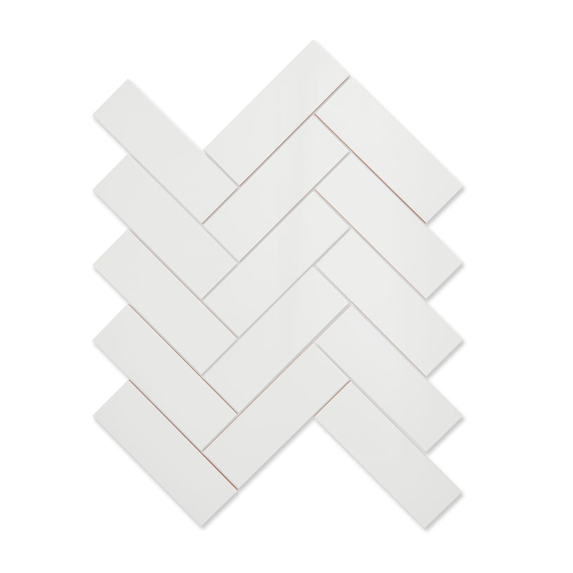 Haus Matt White - Plain Flat Subway Tiles for Kitchen, Bathrooms & Splashbacks - 10 x 30 cm, Ceramic