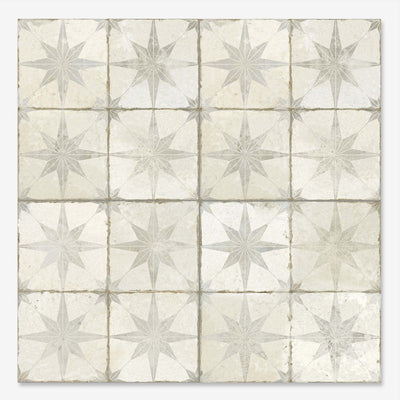Heritage Star White Patterned Tile