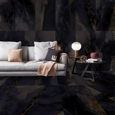 Jewel Onyx Black Tile