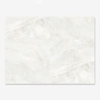 Jewel Onyx Ivory - XL Polished Ivory Onyx Marble Bathroom Wall & Floor Tiles - 60 x 120 cm, Porcelain