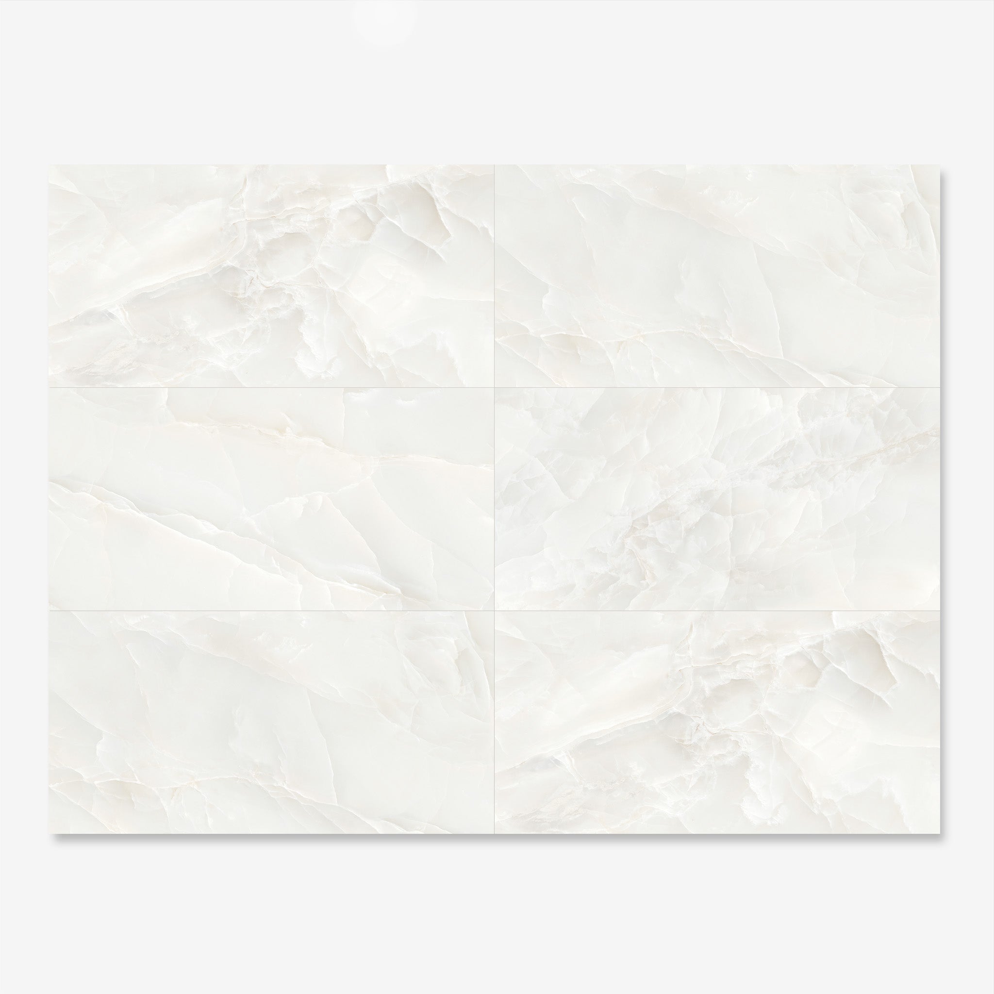 Jewel Onyx Ivory - XL Polished Ivory Onyx Marble Bathroom Wall & Floor Tiles - 60 x 120 cm, Porcelain