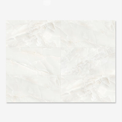 Jewel Onyx Ivory Tile