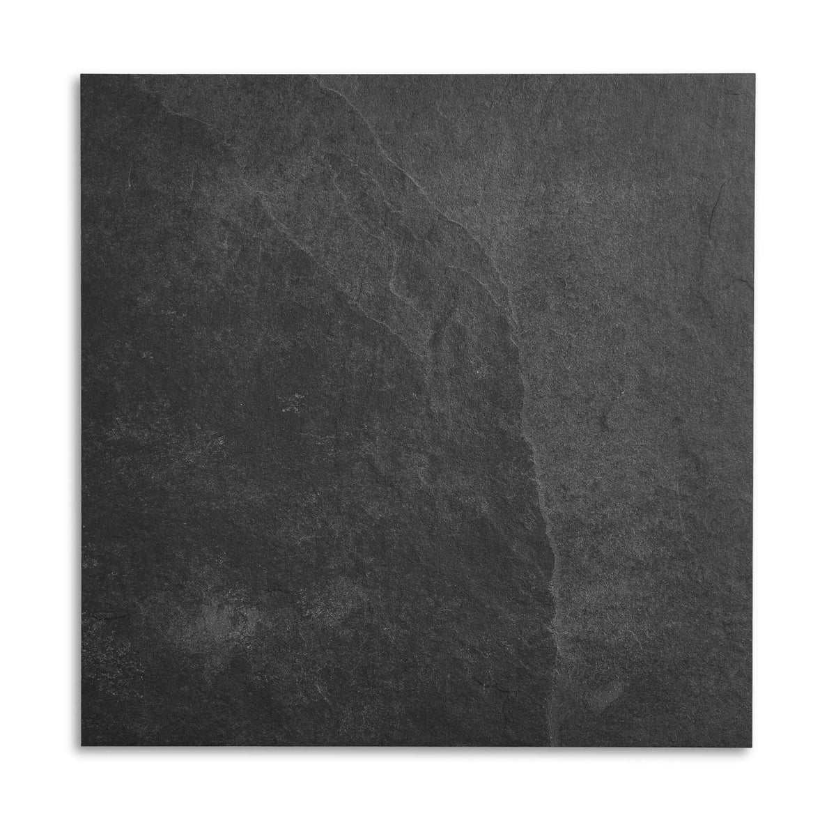 Midlake Black 60 x 60 cm - Slate Effect Outdoor Porcelain Paving Tiles for Patios & Gardens - 20mm