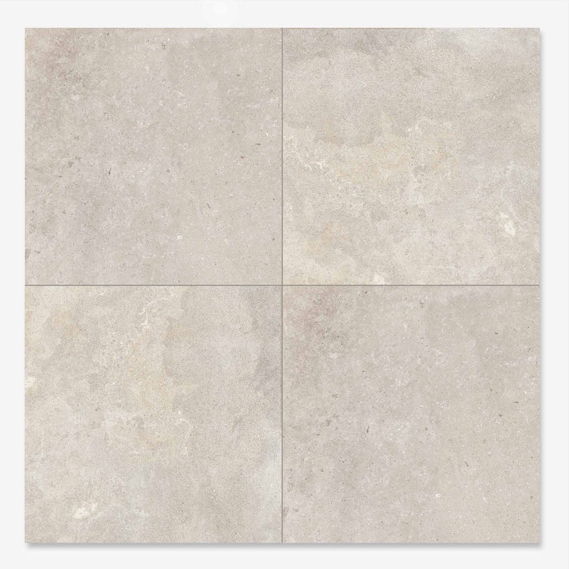 Montpellier Ivory - Large White Limestone Floor Tiles for Kitchens, Bathrooms & Living Rooms - 60 x 60 cm