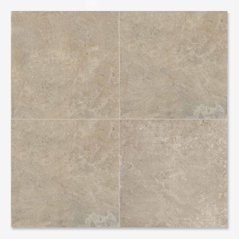 Montpellier Sand - Large Beige Limestone Floor Tiles for Kitchens, Bathrooms & Living Rooms - 60 x 60 cm