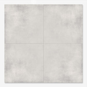 Motion Light 30 x 60 cm - White Concrete Style Floor & Wall Tiles for Bathrooms & Kitchens - Porcelain