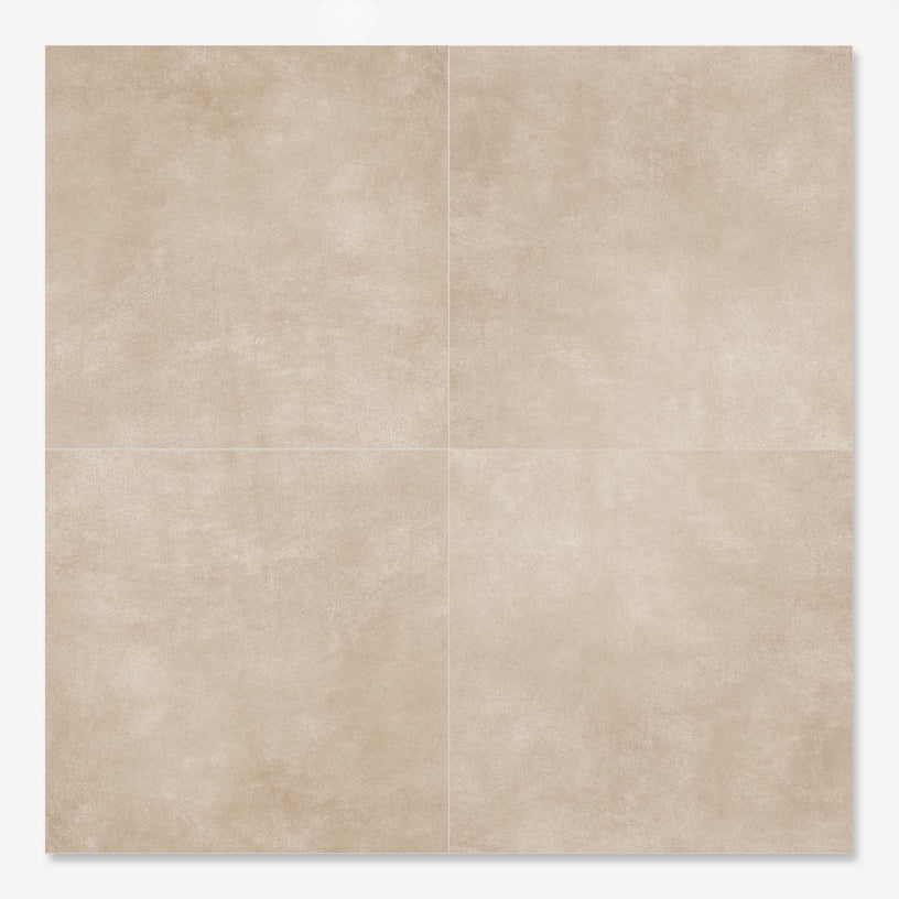 Motion Sand 30 x 60 cm - Beige Concrete Style Floor & Wall Tiles for Bathrooms & Kitchens - Porcelain