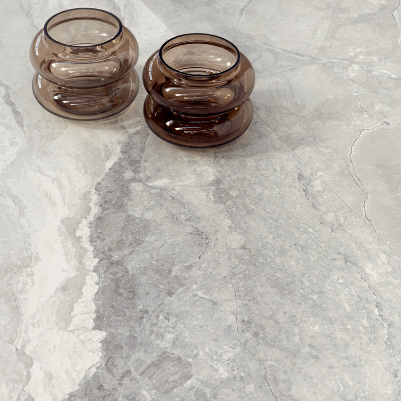 Mystique Pearl - XL Polished Marble Effect Wall & Floor Tiles - 60 x 120 cm, Porcelain