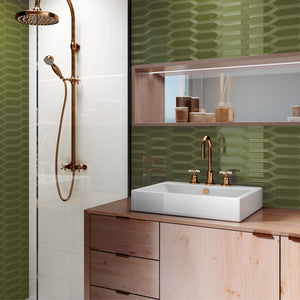 Picket Green Mosaic Tile