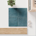 Starburst Ocean - Modern Blue Terrazzo Floor & Wall Tiles for Kitchens & Bathrooms - 15 x 15 cm