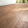 Timber Brown - Dark Oak Wood Effect Floor Tiles - 15 x 90 cm for Bathrooms, Kitchens & Hallways, Porcelain Plank Tiles