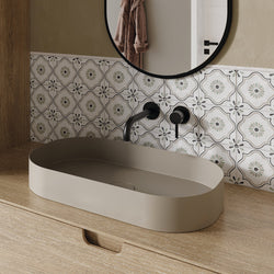 Willow Sage - White & Green Geometric Patterned Tiles for Kitchen Splashbacks & Bathrooms - 12.3 x 12.3 cm
