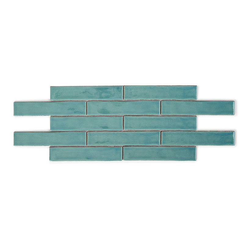 Padstow Duck Egg - Vintage Crackle Glaze Blue Wall Tiles for Kitchen Splashbacks & Bathrooms - 5 x 25 cm